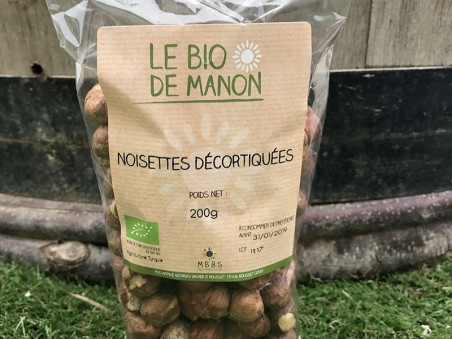 Noisettes décortiquées bio