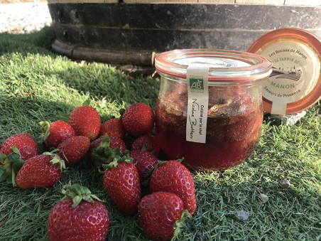 Confiture de fraise à la verveine bio