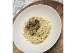 carbonara de courge spaghetti